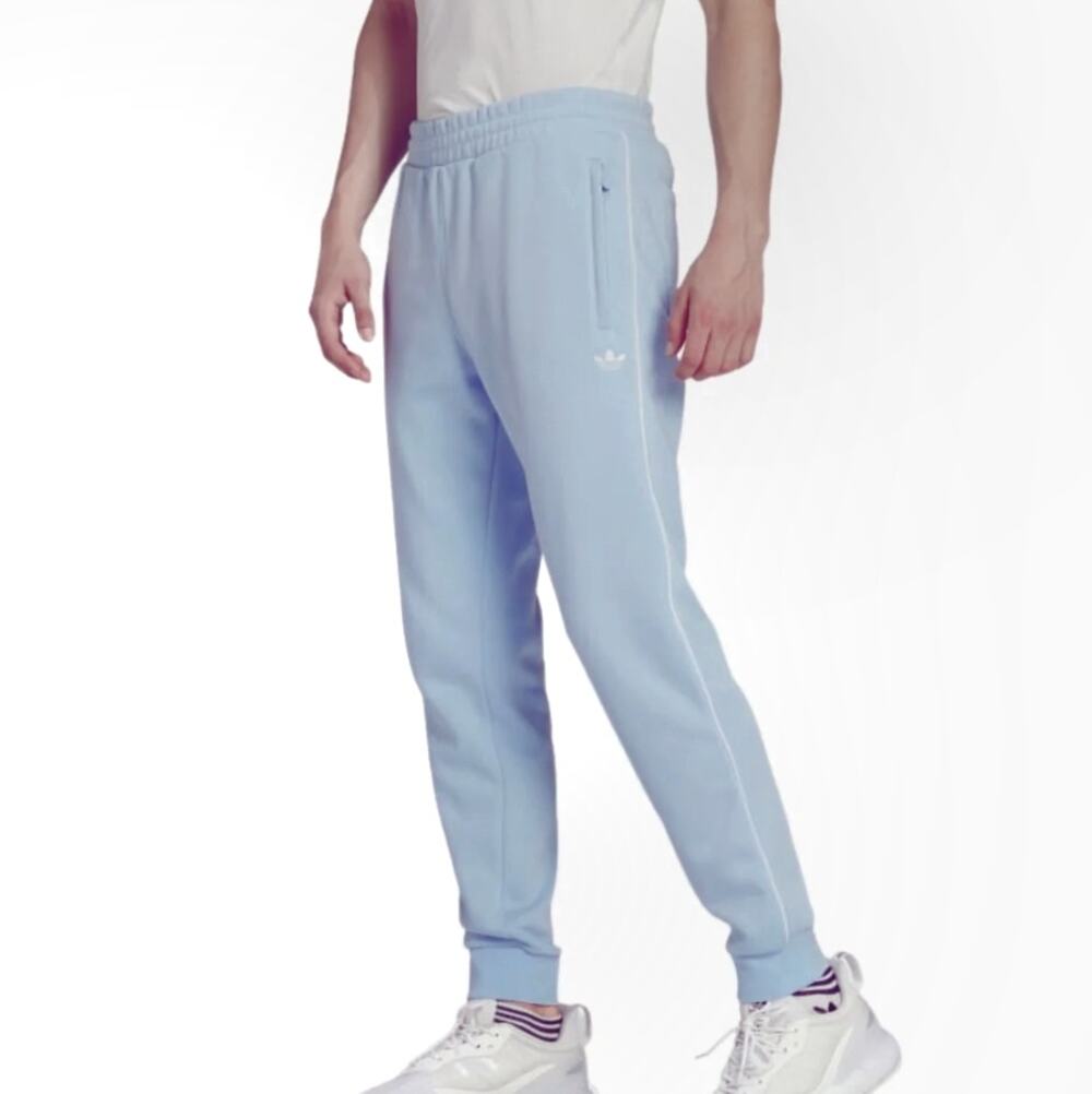 NEW Adidas Adicolor Seasonal Archive Sweatpants Slim Straight Fit Blue XXL 2XL